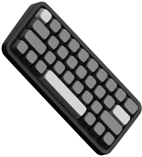 Keyboard 3D image